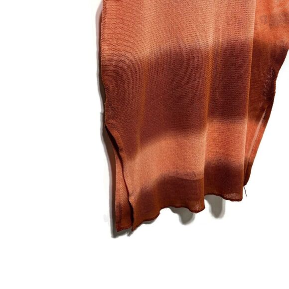 Free People Women's Joni Maxi Cotton Sleeveless Tunic Tank Top Size M In Orange - Picture 7 of 9